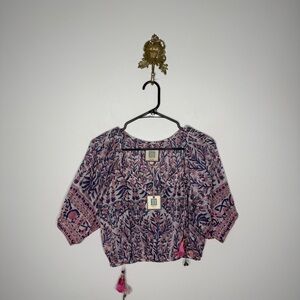 Bell by Alicia Bell Roxy Crop Top S